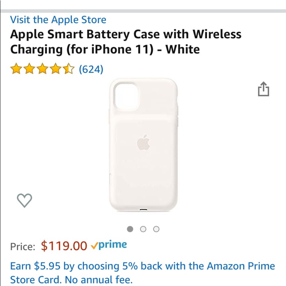 Apple iPhone charging case.